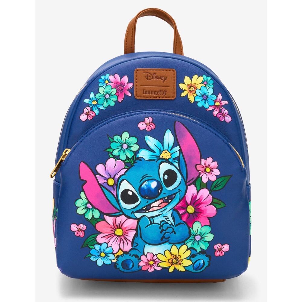 Loungefly Disney Stitch Flowers Mini Backpack NWT